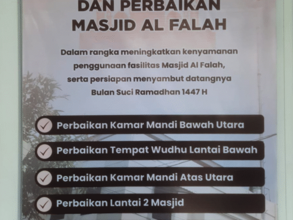 PROGRAM PEMBANGUNAN DAN PERBAIKAN MASJID AL FALAH